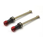 Exotek Losi Nascar CVD Set, 43mm Front W/ Red Alloy Hexes / EXO2319