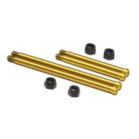 Exotek Schwingenstifte geschraubt (4 Stück) hinten, Stahl nitriert, für Team Associated RC10 Classic & RC10 4WD / EXO2359