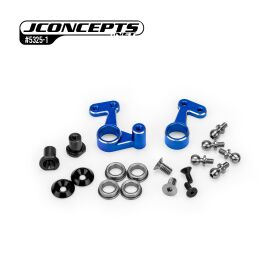 JConcepts RC10 Gen2 Aluminium-Lenkungsset Bellcrank blau...