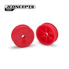 JConcepts Mono - RC10 2.0" front wheel, retro pink - 2pc (Fits: 3/16" x 3/8" bearing | 2.0” buggy front tires) / JCO3478P