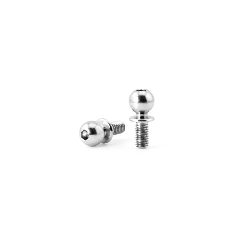 Avid RC 5.5x6mm Titanium Ball Stud | -1mm | 2 pack / AV1027-55-TI-S-6