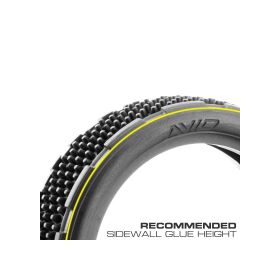 Avid RC Guardian 2.2" Slim Front Carpet Tire (A4 Soft Red) / AV3001-A4