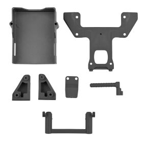 Team Associated RB10 Retro Battery Mount Set, Gray / AE91233