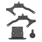 Team Associated RB10 Retro Body Mount Set, Grau / AE91239