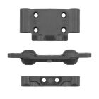 Team Associated RB10 Retro Arm Mounts and Bulkhead, Grau / AE91240