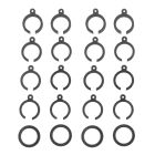 Team Associated RB10 Retro Shock Spring Clips, Grau / AE91242