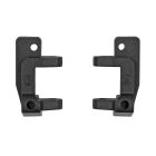 Team Associated RC10 Front Caster Blocks, 25 Deg, Black / AE6402