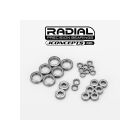 JConcepts Radial NMB Kugellagerset für RC10B7.1 / B7.1D, Edelstahl, 24 Stück / JCO5355