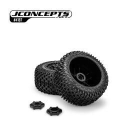 JConcepts Choppers Monster Truck Kompletträder auf Shuttle Felgen, Platinum Compound, 2 Stück / JCO4187-39812