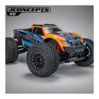 JConcepts Choppers Monster Truck Kompletträder auf Shuttle Felgen, Platinum Compound, 2 Stück / JCO4187-39812