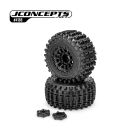 JConcepts Magma Monster Truck Kompletträder auf Shuttle Felgen, Platinum Compound, 2 Stück / JCO4188-39812