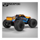 JConcepts Magma Monster Truck Kompletträder auf Shuttle Felgen, Platinum Compound, 2 Stück / JCO4188-39812