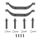 Team Associated Rival MT10 Factory Team Karosseriehalter-Set, grau / AE25889