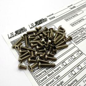 Hiro Seiko RC10B7.1/B7.1D Titanium Hex Socket Screw Set...