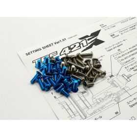 Hiro Seiko TRF421X Titan/Alum Hex Socket Screw Set (119...