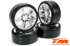 Team Magic Reifen - 1/10 Touring - montiert - 5 Spoke Felgen - Sechskant - Slics