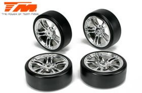 Team Magic Reifen - 1/10 Drift - montiert - 5 Spoke...