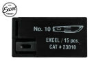 Excel Werkzeug - Messer Klinge - #10 Curved Edge Klinge - Fits: K1, K3, K17, K18, K30, K40 Handles