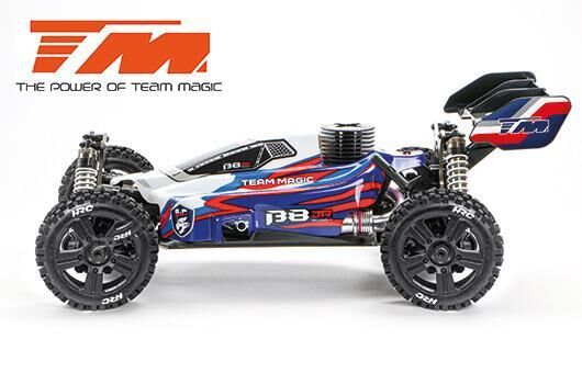 Team Magic B8JR 1:8 Nitro 4WD Buggy RTR mit Seilzugstarter und Bulldog-Reifen