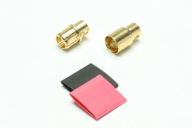 Extron Goldstecker mit Schrumpfschlauch