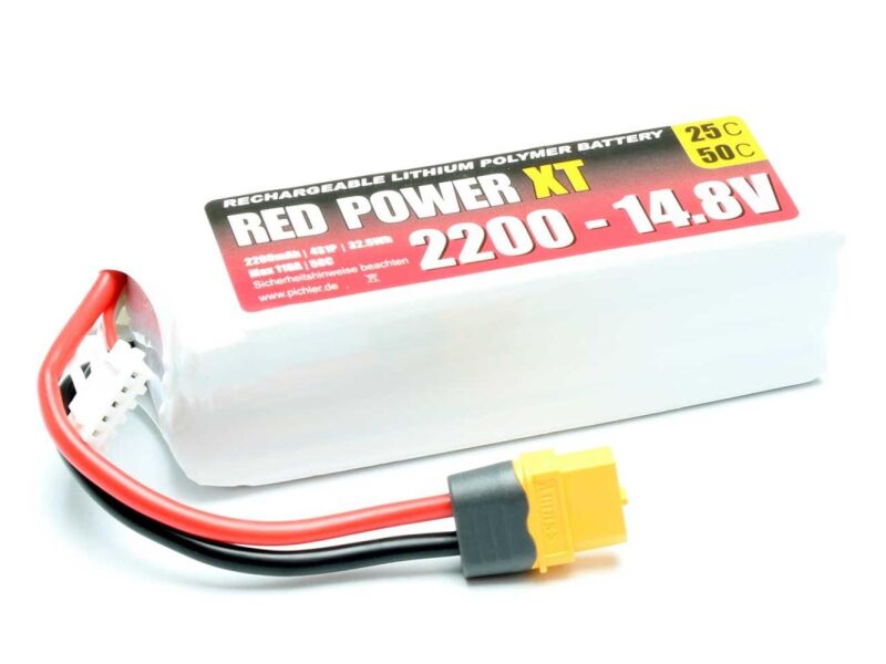 RED POWER LiPo Akku XT 2200
