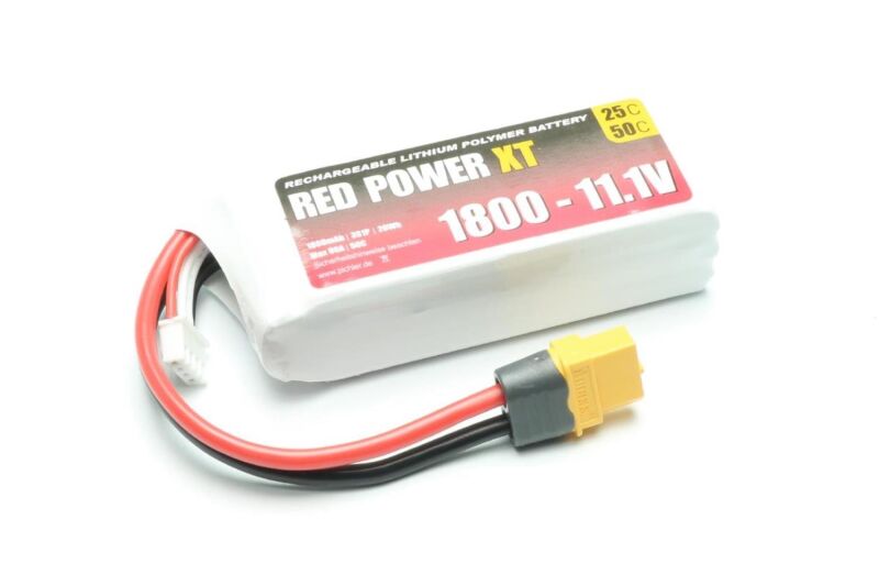 RED POWER LiPo Akku XT 1800