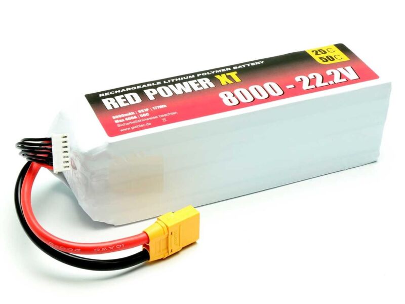 RED POWER LiPo Akku XT 8000 - 2