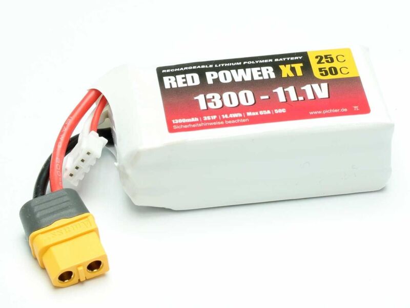 RED POWER LiPo Akku XT 1300