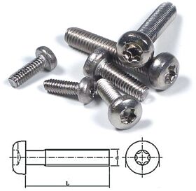 Robbe Modellsport Rundkopfschrauben TX Edelstahl (T6)