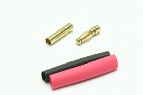 Extron Goldstecker mit Schrumpfschlauch