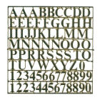 Krick Buchstabensatz Messing