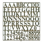 Krick Buchstabensatz Messing