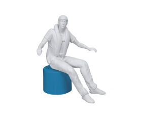 Krick Figur Finn 1 Skipper an der Pinne 3 D Resin