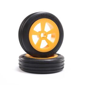 Losi Reifen vorne Rib Mounted (Paar): Mini JRX2