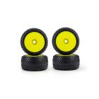 Pro-Line Racing Teppichreifen Prism vorne/hinten 7 mm gelb (4 Stück) 1:28: Losi Micro-T / PRO1035612