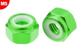 Team Corally Aluminium Sechskantmutter Selbstsichernd (10 Stück)