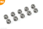 G-Force RC Aluminium Sechskantmutter Selbstsichernd Gun Metall (10 Stück)