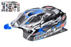 Team Corally Polycarbonate Karosserie Spark XB6 geschnitten Dekorbogen (1 Stück)