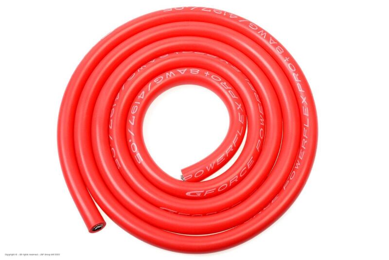 G-Force RC Silikon Kabel Powerflex Pro + 8 awg 4197/0,05 Stränge AD 6,5 mm 1m