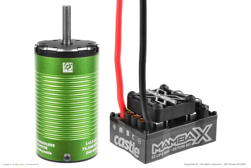 Castle Creations MAMBA X Sct 25,2 V WP Combo Set Sensored Motor 1412- 5 mm