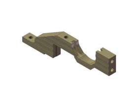 KM Aluminium Hinterer unterer Getriebekasten links / HK412L