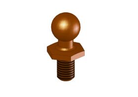 KM Kugelkopf + Gewinde 4.8mm (4 Stk.) / HK851