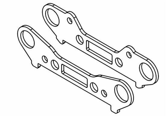 MCD Front Wishbone Holder Steel Bracket Set / M300401S
