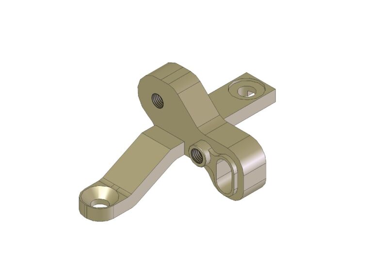 KM Aluminium vordere obere Bulk Head links / HK400L