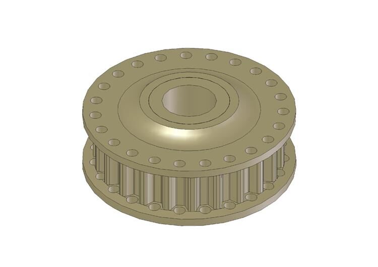 KM Aluminium Riemenrad 23T / HK460-23T