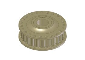 KM Aluminium Riemenrad 23T / HK460-23T