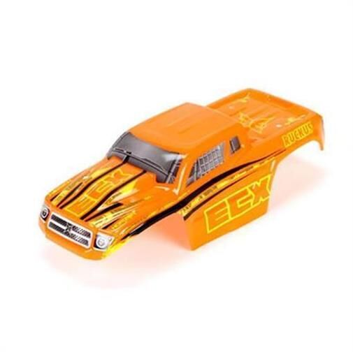 ECX Karosseriesatz lackiert 1:18 orange/gelb: 4WD Ruckus / ECX210004