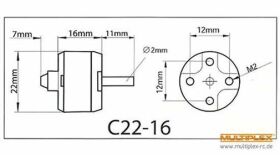 Multiplex ROXXY BL Outrunner C22-16-1800kV / 314946