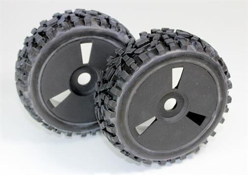 ABSiMA Räderset Buggy Disc "Dirt" schwarz 1:8 (2 St.) / 2520018