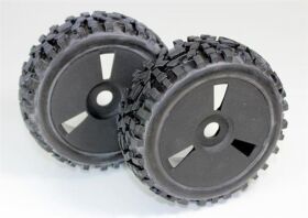 ABSiMA Räderset Buggy Disc "Dirt" schwarz 1:8 (2 St.) / 2520018